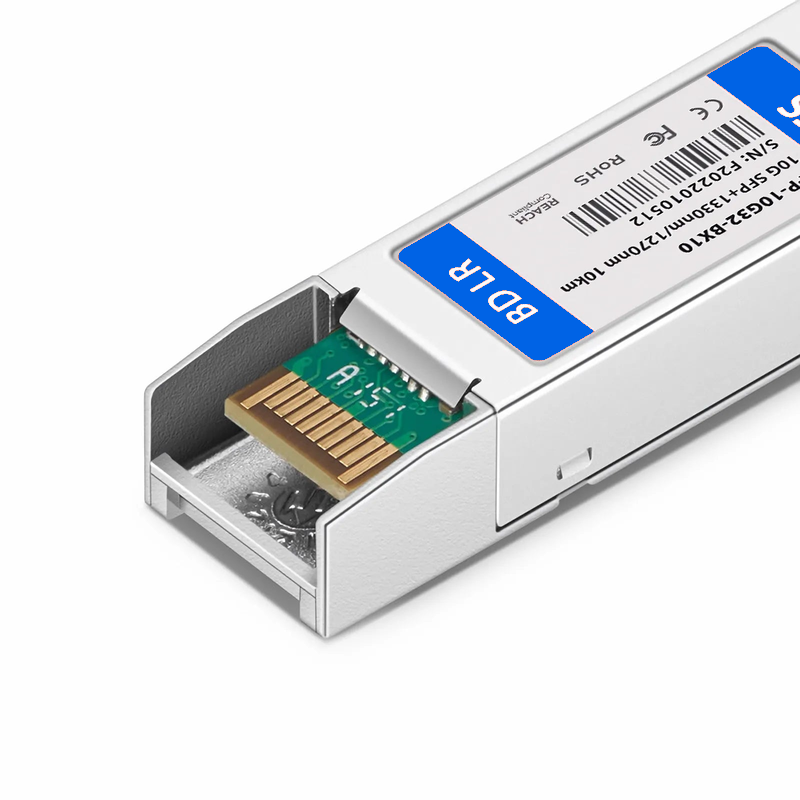FyberOptix Cisco Compatible 10GBASE-BX10-D BiDi SFP+ 1330nm-TX/1270nm-RX 10km DOM Simplex LC/UPC SMF Optical Transceiver Module