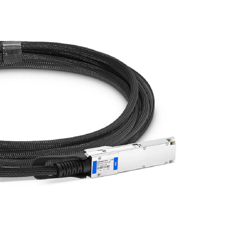 FyberOptix 1m (3ft) NVIDIA/Mellanox Compatible 800G Twin-port OSFP 8 x 100G PAM4 Finned Top to 2 x 400G QSFP112 4 x 100G PAM4 Ethernet Active Electrical Breakout Cable