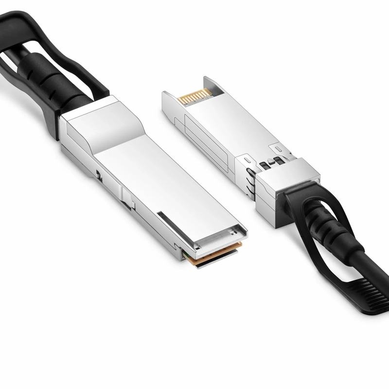 FyberOptix 1m (3ft) Juniper Networks Compatible 40G QSFP+ to 1 x 10G SFP+ Passive Direct Attach Copper Cable