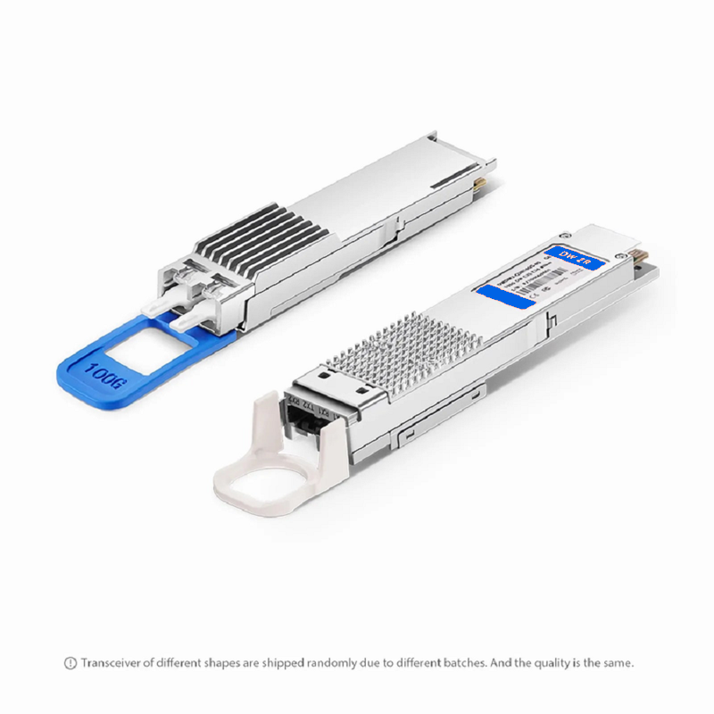 FyberOptix Extreme C21 C22 Compatible QSFP28 100G DWDM PAM4 80km (Require EDFA and TDCM) DOM Duplex CS/UPC SMF Optical Transceiver Module for Transmission