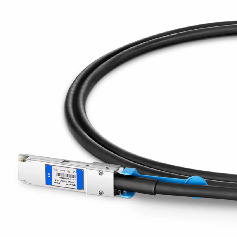FyberOptix 3m (10ft) NVIDIA/Mellanox MCA1J00-H003E Compatible 200G QSFP56 4 x 50G PAM4 Ethernet Active Direct Attach Copper Twinax Cable