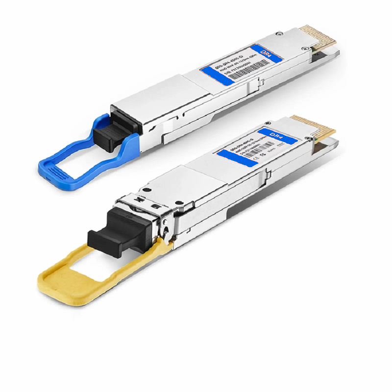 FyberOptix Cisco QDD-400G-DR4-S Compatible 400GBASE-DR4 QSFP-DD 8 x 50G PAM4 1310nm 500m DOM MPO-12/APC SMF SiPh-Based Optical Transceiver Module, Breakout to 4 x 100G-DR