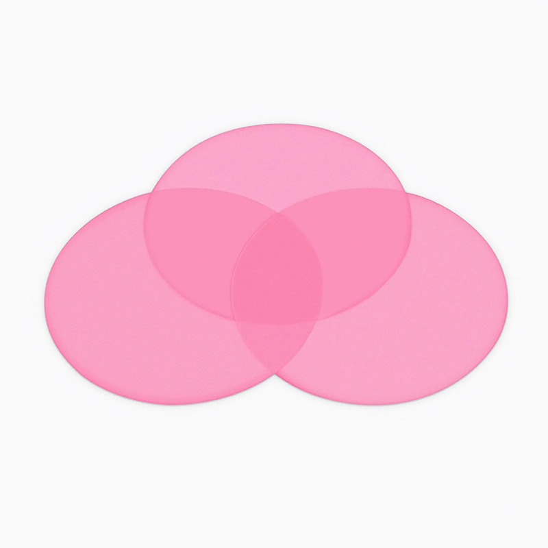 FyberOptix 3m 1 Piece Pink Polishing Film with 127mm Diameter