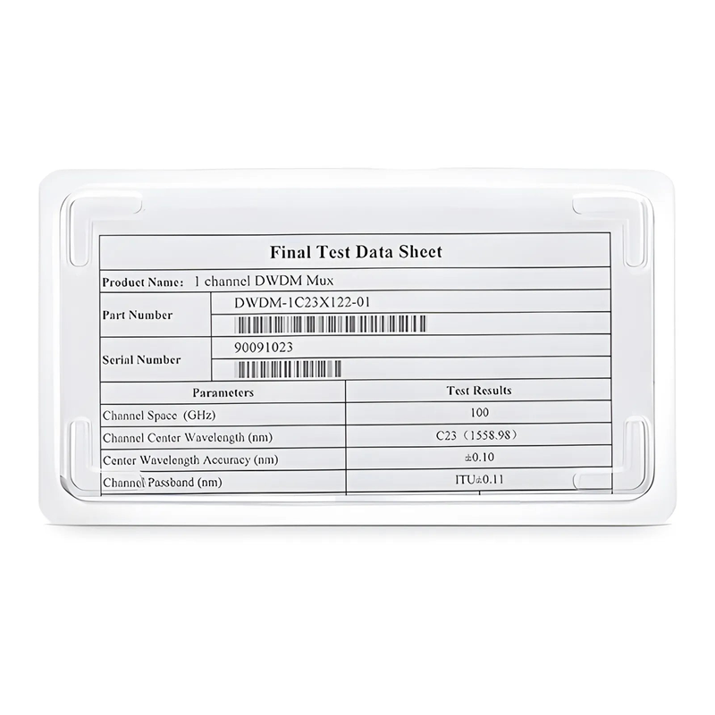 FyberOptix T1310/R1550nm Filter Wavelength Division Multiplexer, Steel Tube, SC/APC, 900m, 1.5m