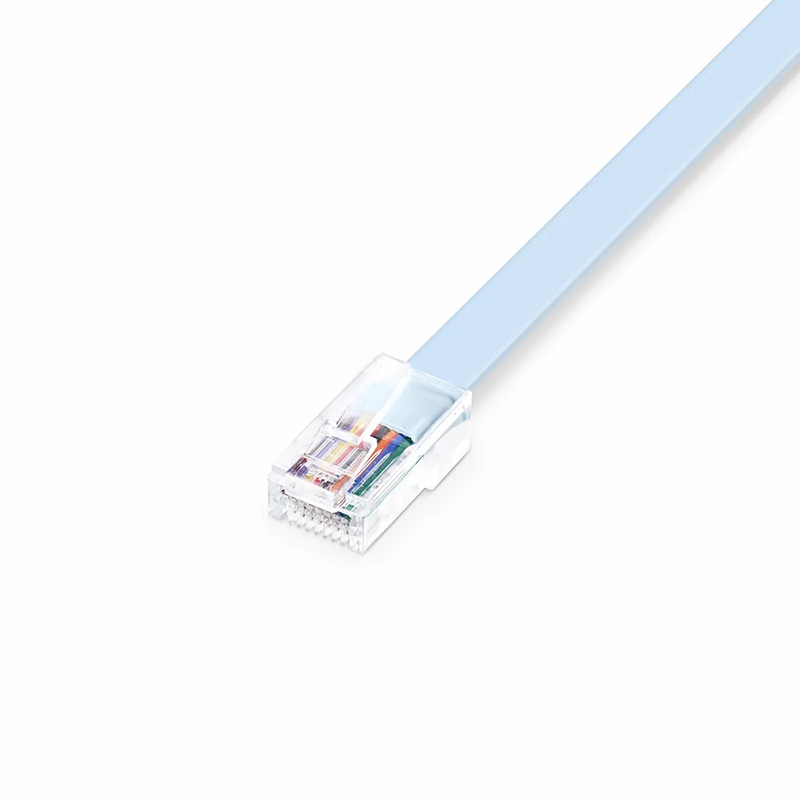 FyberOptix 7ft (2m) USB C (Male) to RJ45 (Male) Console Cable, Blue