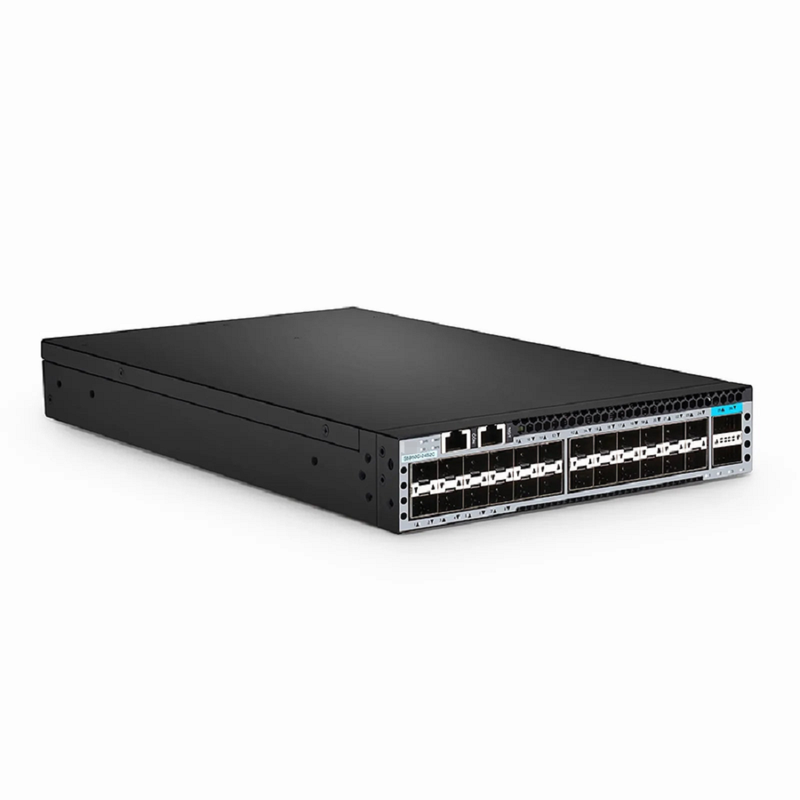 FyberOptix S5850C-24XMG2C, 24-Port Ethernet L3 Half-width Switch, 24 x 10GBase-T/Multi-Gigabit, with 2 x 100Gb QSFP28 Uplinks, AV over IP, Support MLAG