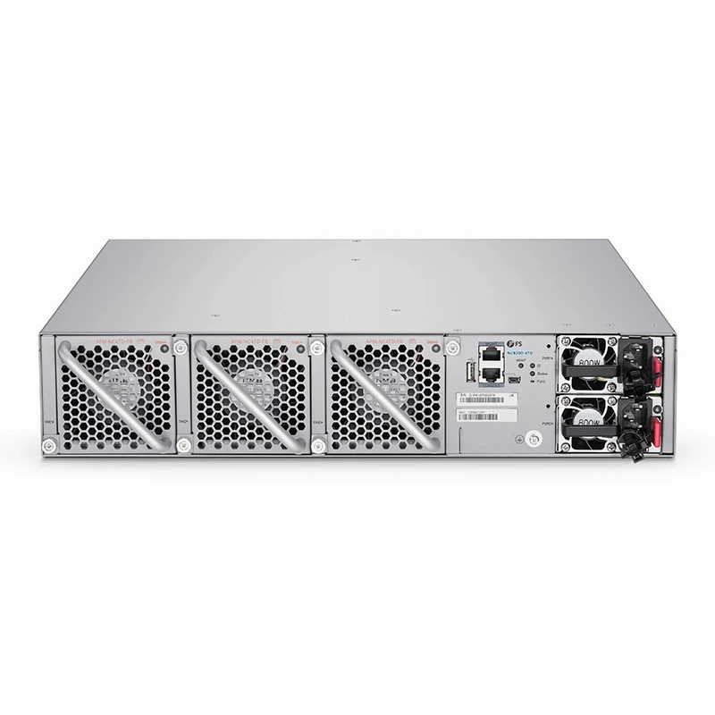FyberOptix NC8200-4TD, 4-Slot 2U Ethernet L3 Data Center Chassis Switch Unloaded, with 4x 25/40/100Gb Line Cards, Support MLAG/Stacking, Broadcom Chip