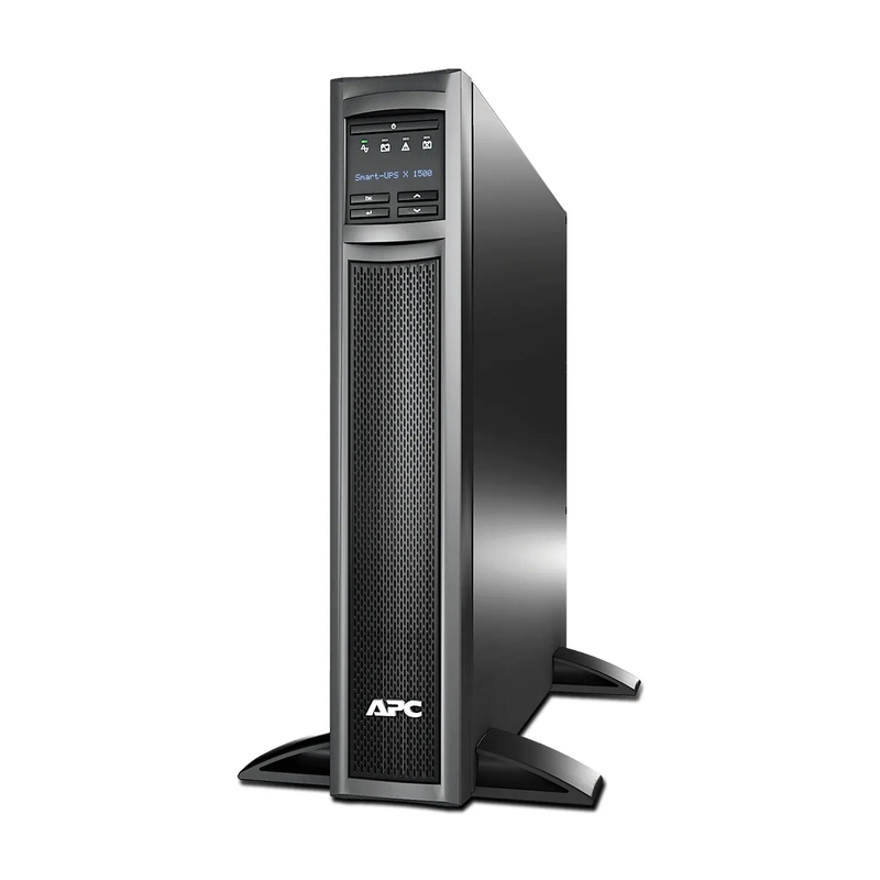 FyberOptix APC Smart-UPS X, Line Interactive, 1500VA/1350W, 120V, 8 x NEMA 5-15R Outlets, SmartConnect & SmartSlot, 1 Replaceable Battery Module Included, Rack 2U/Tower Convertible