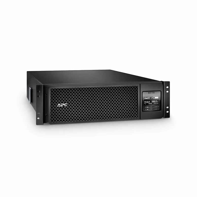 FyberOptix APC® Smart-UPS On-Line 5000VA Rackmount 3U UPS, 4x C13+4x C19 IEC Outlets, Network Card+SmartSlot and 3 Backup Batteries Included