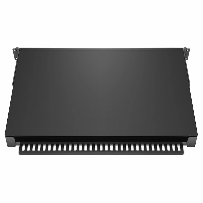 FyberOptix FHDA High Density 1U Rack Mount Enclosure Unloaded, Sliding and Tilt-down Drawer, Holds up to 4 x FHDA Cassettes, Panels, or Splice Trays, 144 Fibers (LC)