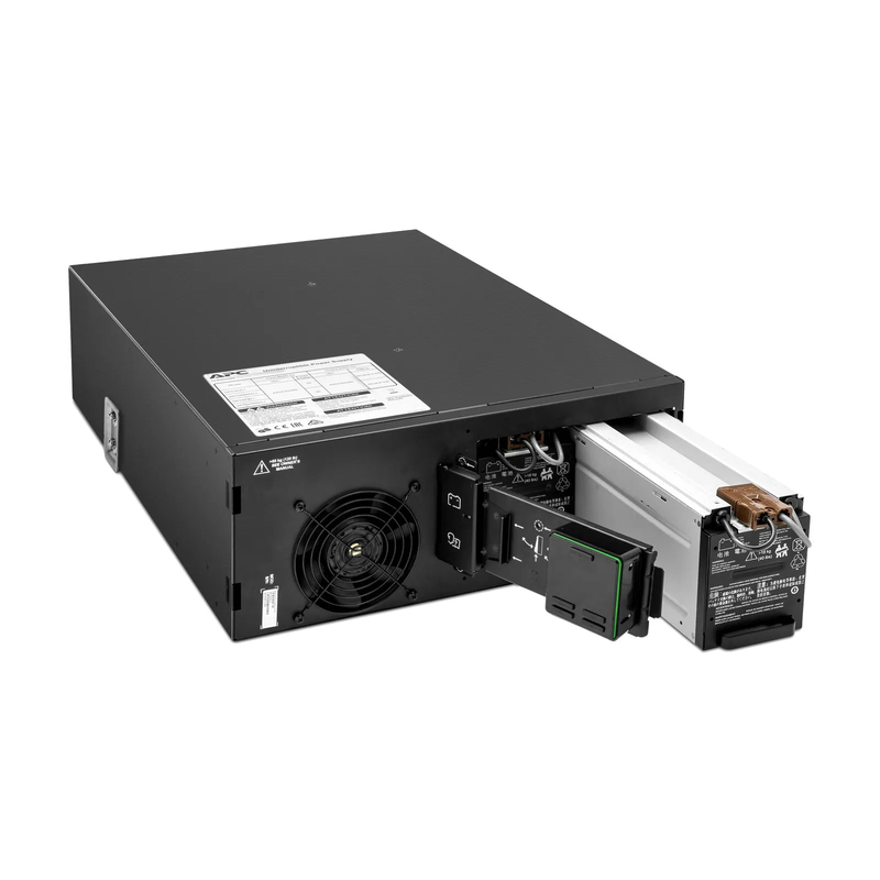 FyberOptix APC Smart-UPS On-line, 6kVA/6kW, 208V, 6 x C13 & 4 x C19 Outlets, Network Card & SmartSlot, 2 Replaceable Battery Modules Included, Rack 4U/Tower Convertible