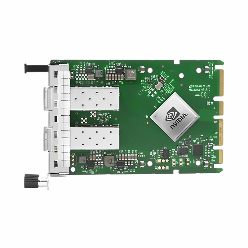 FyberOptix NVIDIA Mellanox MCX623436AN-CDAB ConnectXA®-6 Dx EN Network Interface Card, 100GbE Dual-Port QSFP56, OCP3.0, PCIe4.0 x 16, No Crypto, Thumbscrew (Pull Tab) Bracket