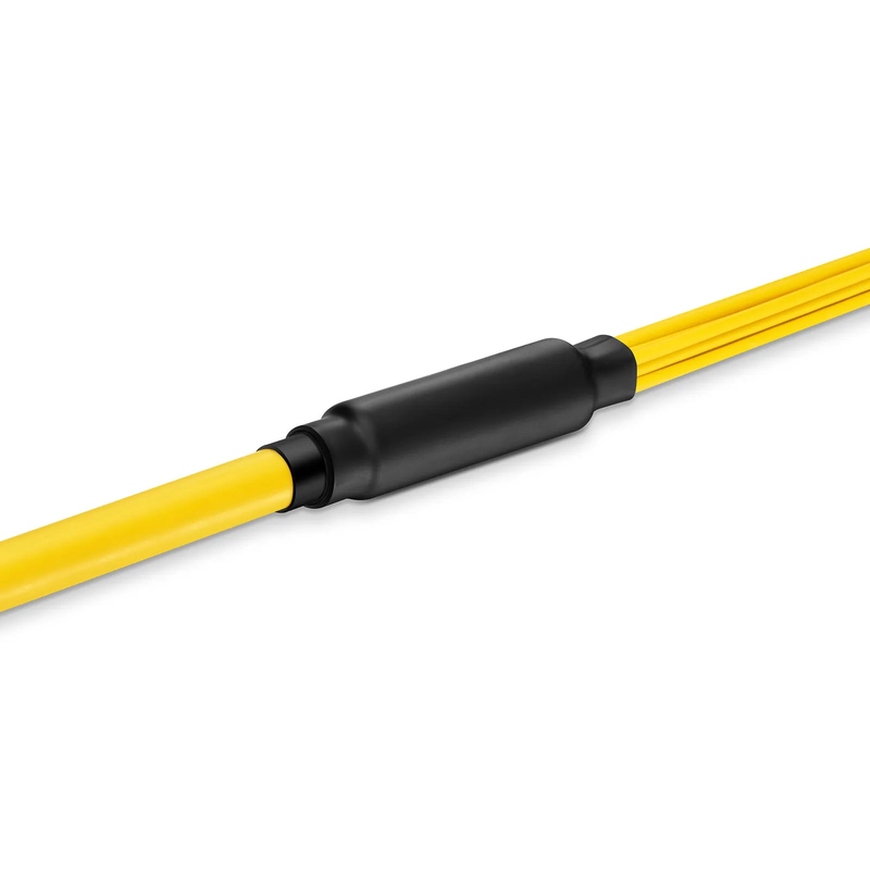 FyberOptix 30m (98ft) MTP® Pigtail Trunk Cable, MTP-12A® APC (Male) to Unterminated, 144 Fibers, Single Mode (OS2), LSZH, 0.35dB Max, Double Jacket, Yellow