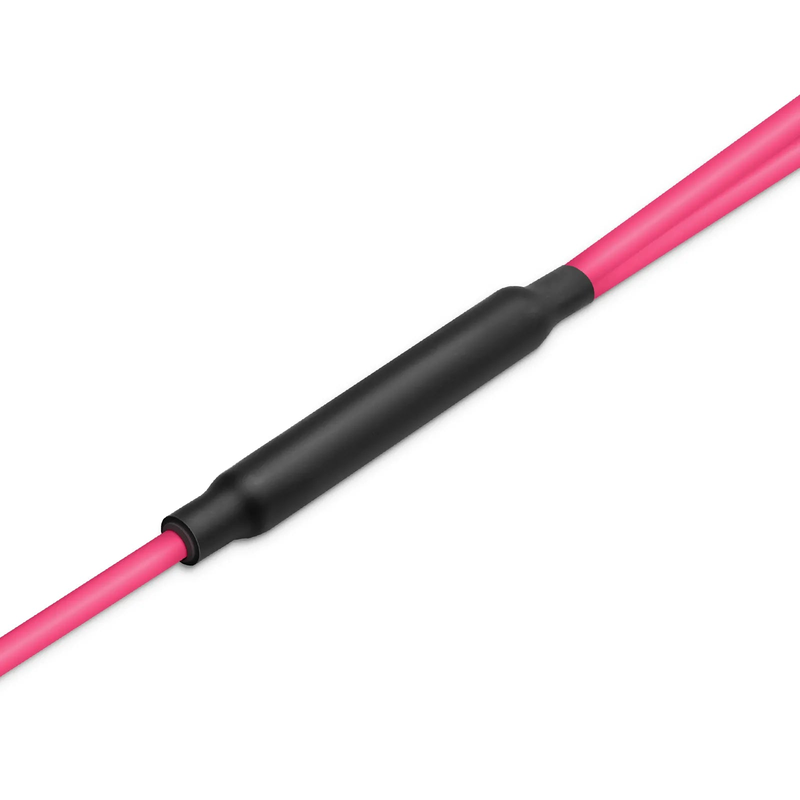 FyberOptix 10m (33ft) MTP® Breakout Cable, MTP®-16 APC (Female) to 2 x MTP®-8 APC (Female), 16 Fibers, Multimode (OM4), Plenum (OFNP), 0.35dB Max, Crossover, Magenta