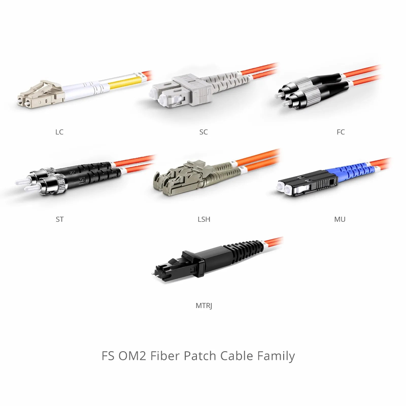 FyberOptix 3m (10ft) Fiber Patch Cable, 2 Fibers, LC UPC Duplex to SC UPC Duplex, Multimode (OM2), Riser (OFNR), 2.0mm, Tight-Buffered, Orange