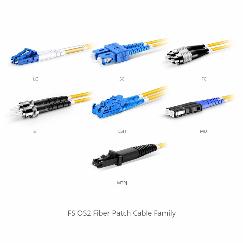 FyberOptix 1m (3ft) Fiber Patch Cable, 2 Fibers, LC UPC Duplex to LC UPC Duplex, Single Mode (OS2), Riser (OFNR), 2.0mm, Tight-Buffered, Yellow