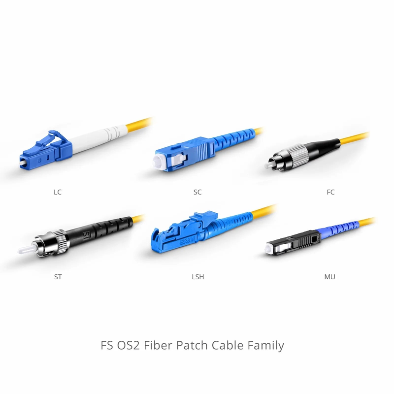 FyberOptix 1m (3ft) Fiber Patch Cable, 1 Fiber, LC UPC Simplex to SC APC Simplex, Single Mode (OS2), Riser (OFNR), 2.0mm, Tight-Buffered, Yellow, 10 Pcs/Pack