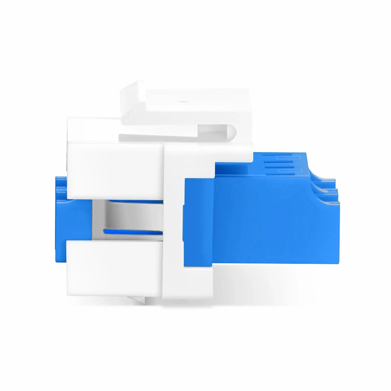 FyberOptix LC/UPC to LC/UPC Duplex Single Mode Fiber Keystone Jack