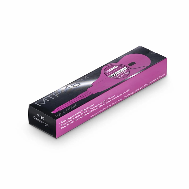 FyberOptix US Conec IBCA Brand Cleaner MTP®-16, for 16 Fibers MPO Connectors (525+ Times)