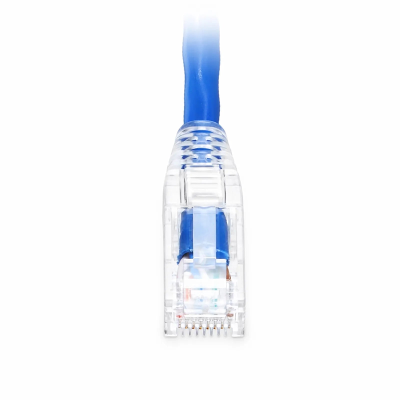 FyberOptix 10ft (3m) Cat6 Snagless Unshielded (U/UTP) PVC CM Ethernet Network Patch Cable, Blue, (24pcs/pack)