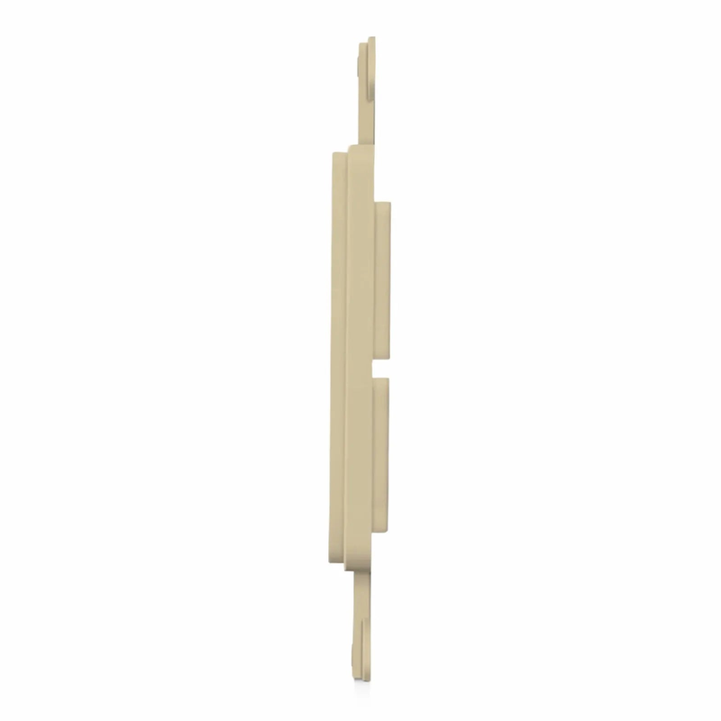 FyberOptix SyncEaseFFSystem Faceplate Frame Keystone Insert, 4 Ports, Ivory, 4.09'' x 1.4''