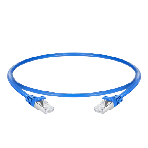 4ft (1.2m) Cat6a Snagless RJ45 Shielded (SFTP) PVC CM Ethernet Patch Cable, 26AWG 100% Copper Wire Blue SFPS