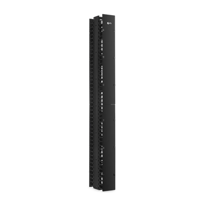 FyberOptix Vertical Dual Sided Steel Cable Manager, 45RU, Bend Radius Finger, 5.5 in. Wide