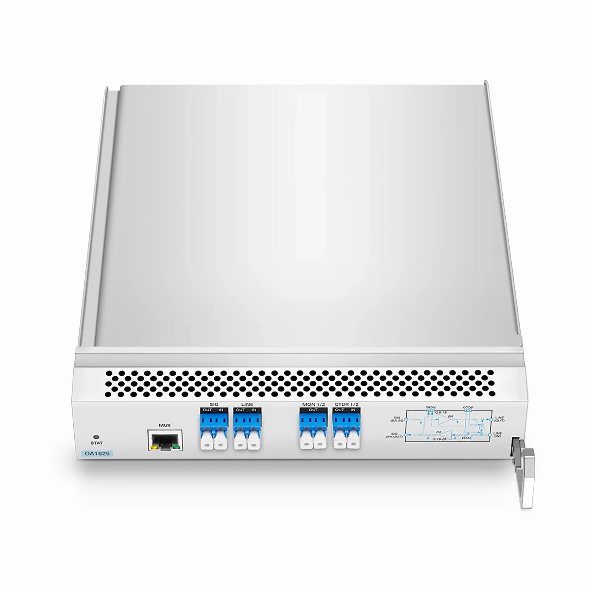 FyberOptix D7000 OA1825, DWDM EDFA Bidirectional Amplifier with PA 15-25dB and BA 8-18dB Gain, 21.5dBm Output for D7000 Series Managed Chassis, with Built in OSC, VOA