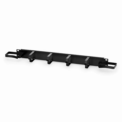 FyberOptix Horizontal Single Sided Manager, 1RU, D-Rings & Side Rings, 3.46 in. Depth