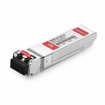 FyberOptix Cisco C24 DWDM-SFP10G-58.17 Compatible SFP+ 10G DWDM 1558.17nm 100GHz 40km DOM Duplex LC/UPC SMF Optical Transceiver Module for Transmission