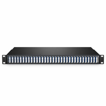 FyberOptix 64 Channels DWDM Mux Demux, Super C-band 75GHz 191.3625-196.0875THz, with Monitor Port, 5.8dB Typical IL, LC/UPC, Dual Fiber, FMU 1U Rack Mount