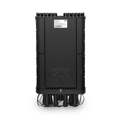 FyberOptix Universal Pre-Terminated Hub Box for Quick ODN, 1 Uncut Port, 8 SC/APC Adapters, Mechanical Seal, Supports 1:2/1:4/1:8 Mini Splitters, PP+GF, IP65, Wall/Pole/Aerial Mount, Indoor/Outdoor