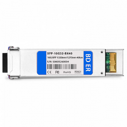 FyberOptix Cisco XFP-10G-BXU Compatible 10GBASE-BX XFP BiDi 1270nm-TX/1330nm-RX 10km DOM Simplex LC SMF Optical Transceiver Module