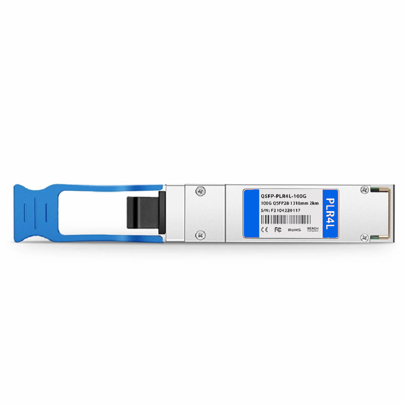 FyberOptix Cisco Compatible 100GBASE-PLR4L QSFP28 4 x 25G NRZ 1310nm 2km DOM MPO-12/APC SMF Optical Transceiver Module, Breakout to 4 x 25G-LR