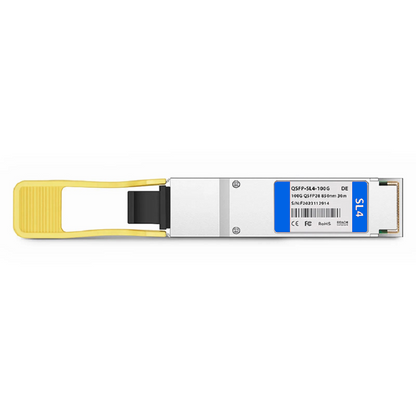 FyberOptix Dell Compatible 100GBASE-SL4 QSFP28 4 x 25G NRZ 850nm 30m DOM MPO-12/UPC MMF Optical Transceiver Module, Breakout to 4 x 25G-SR