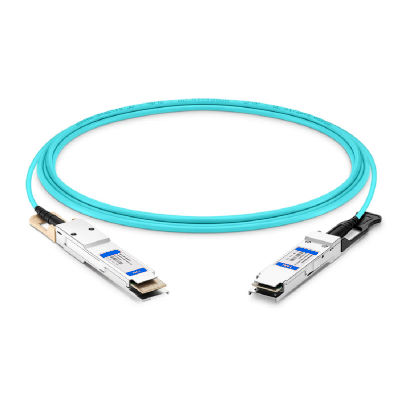 FyberOptix 10m (33ft) NVIDIA/Mellanox Compatible 400G QSFP112 4 x 100G PAM4 to 400G QSFP-DD 8 x 50G PAM4 Ethernet Active Optical Cable