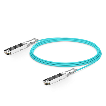 FyberOptix 30m (98ft) NVIDIA/Mellanox Compatible 800G OSFP 8 x 100G PAM4 Finned Top Ethernet Active Optical Cable
