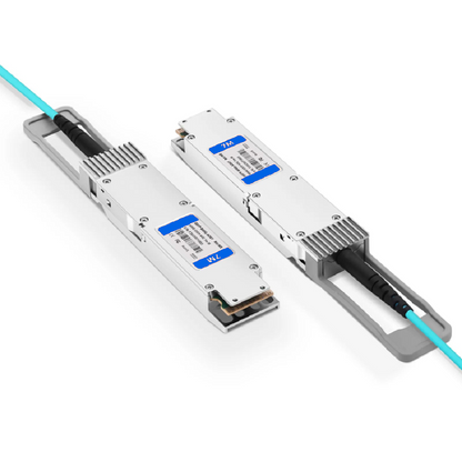 FyberOptix 30m (98ft) NVIDIA/Mellanox Compatible 800G OSFP 8 x 100G PAM4 Finned Top Ethernet Active Optical Cable
