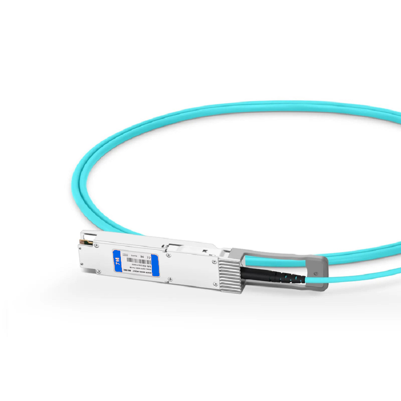 FyberOptix 30m (98ft) NVIDIA/Mellanox Compatible 800G OSFP 8 x 100G PAM4 Finned Top Ethernet Active Optical Cable