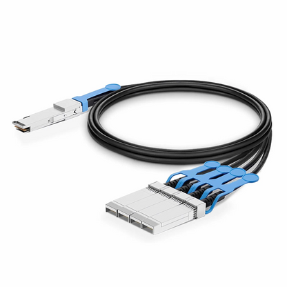 FyberOptix 9m (29ft) Cisco QSFP-4 x 10G-AC9M Compatible 40G QSFP+ to 4 x 10G SFP+ Active Direct Attach Copper Breakout Cable