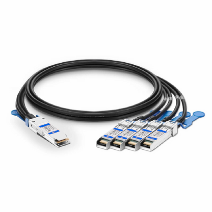 FyberOptix 9m (29ft) Cisco QSFP-4 x 10G-AC9M Compatible 40G QSFP+ to 4 x 10G SFP+ Active Direct Attach Copper Breakout Cable