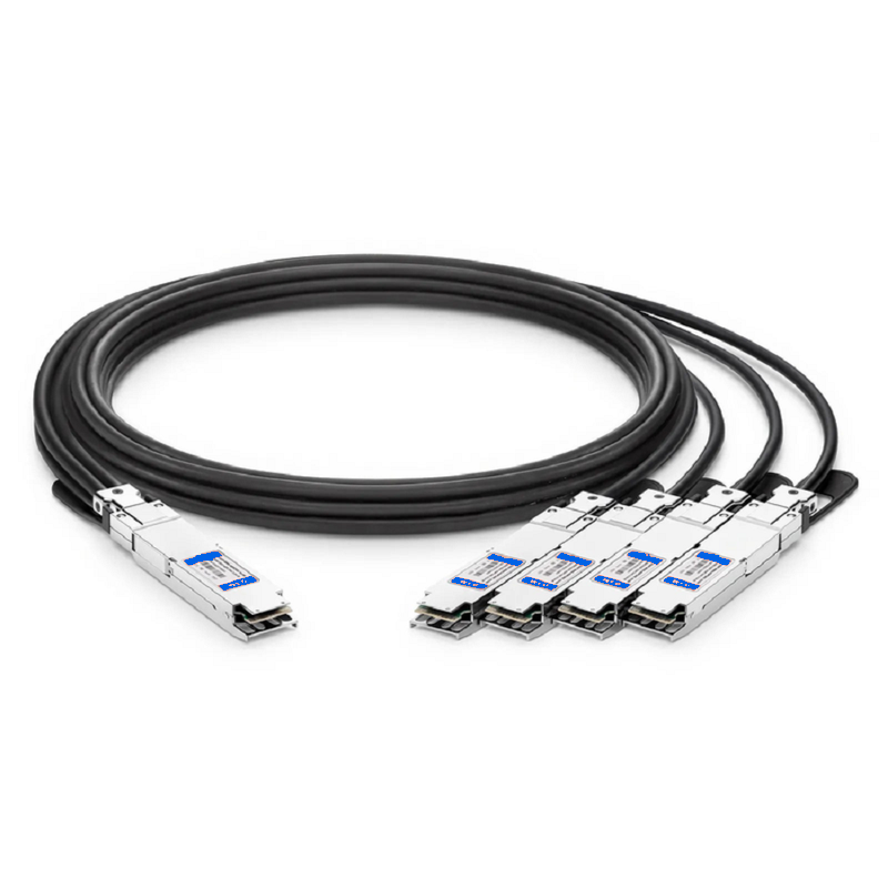 FyberOptix 4m (13ft) Cisco QSFP-4SFP10G-CU4M Compatible 40G QSFP+ to 4 x 10G SFP+ Passive Direct Attach Copper Breakout Cable
