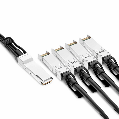 FyberOptix 4m (13ft) Cisco QSFP-4SFP10G-CU4M Compatible 40G QSFP+ to 4 x 10G SFP+ Passive Direct Attach Copper Breakout Cable