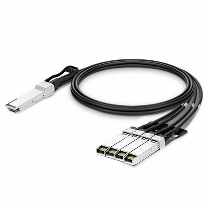 FyberOptix 1m (3ft) HW QSFP-4SFP10G-CU1M Compatible 40G QSFP+ to 4 x 10G SFP+ Passive Direct Attach Copper Breakout Cable
