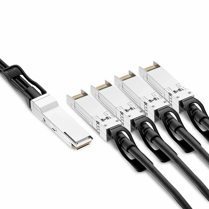 FyberOptix 1m (3ft) Arista Networks CAB-Q-S-1M Compatible 40G QSFP+ to 4 x 10G SFP+ Passive Direct Attach Copper Breakout Cable