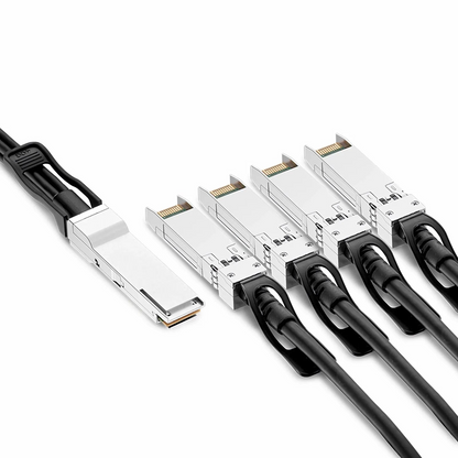 FyberOptix 1m (3ft) Arista Networks CAB-Q-S-1M Compatible 40G QSFP+ to 4 x 10G SFP+ Passive Direct Attach Copper Breakout Cable