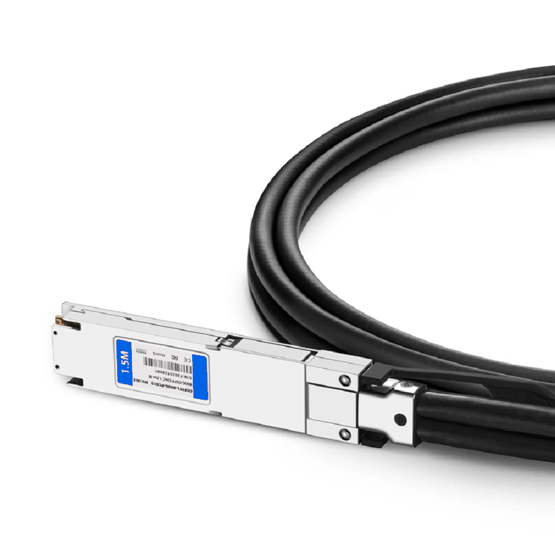 FyberOptix 4m (13ft) NVIDIA/Mellanox Compatible 800G OSFP 8 x 100G PAM4 Finned Top Ethernet Active Electrical Cable