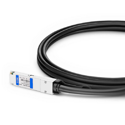 FyberOptix 2m (7ft) Generic Compatible 200G QSFP56 4 x 50G PAM4 to 2 x 100G QSFP56 2 x 50G PAM4 Passive Direct Attach Copper Breakout Cable
