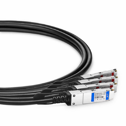 FyberOptix 1m (3ft) Extreme Compatible 100G QSFP28 4 x 25G NRZ to 4 x 25G SFP28 NRZ Active Direct Attach Copper Breakout Cable
