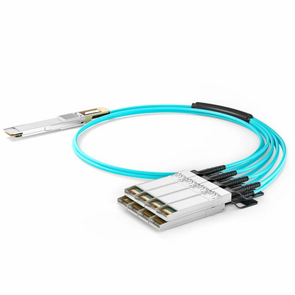 FyberOptix 2m (7ft) Generic Compatible 400G QSFP-DD 8 x 50G PAM4 to 8 x 50G SFP56 25G NRZ Active Optical Breakout Cable